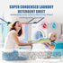 (50 loads) 25 Laundry Liquidless Detergent Sheets - Travel/College/Daily Use - Powerful/Hypoallergic/Eco-friendly/Biodegradable (Rose)...