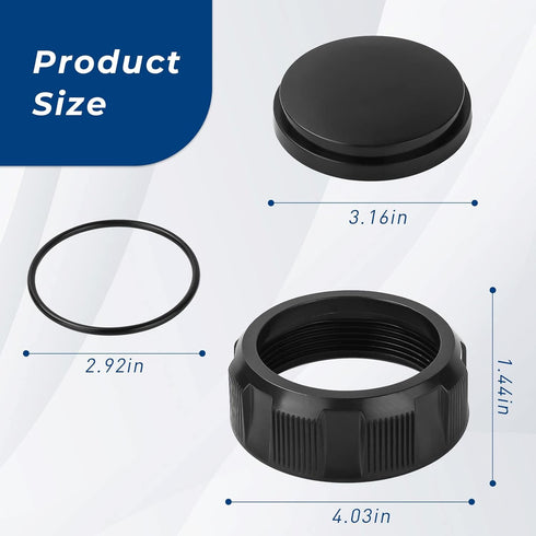 Salt Cell Cleaning Cap R0523000 Pool Filter Drain Cap Assembly Replacement for Zodiac Jandy CS/DEV/CV/CL Series Pool Filter Aquapure Salt Cell Cle...
