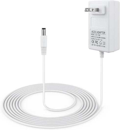 10 ft Power Cord for 4moms mamaRoo 4, 12V 3A Charger for RockaRoo Baby Swing, AC Adapter, White...