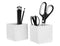 Bostitch Office Konnect Pencil Cup Desk Organizer, Pen Cup, 2-Pack, White...
