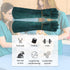 1 Pair Animal Handling Gloves Bite Proof,Leather Welding Gloves,24.4in Reinforced Leather Gloves with 2 Tweezers for Dog Training,Cat,Falcon,Repti...