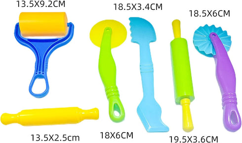 AOIRFUQ Clay and Dough Tools Six Piece Set - Ages 3 & Up...