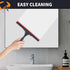 SetSail Shower Squeegee for Glass Doors Stainless Steel Squeegee for Shower Glass All-Purpose Window Squeegee for Tile Shower Walls, Bathroom, Mir...