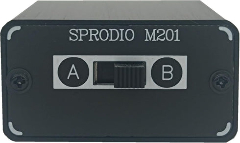 2 Way in-line 3.5mm Audio Switch Box A/B Selector Switcher Compatible with 1/8" Microphone TRRS -M201......