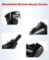 Xislet Windshield Washer Nozzle and Hood Insulation Retainers, Windshield Sprayer Nozzle for Jeep, Dodge Ram, Chrysler Pt Cruiser Replaces OEM #: ...