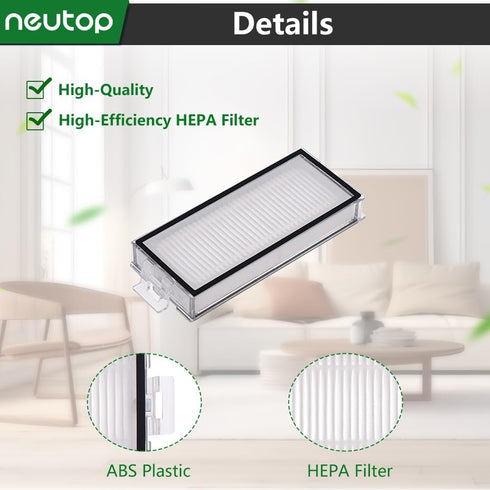 Neutop Replacement Filters Compatible with Roborock Q5 Pro, Q5 Pro+, Q7, Q7+, Q7 Max, Q7 Max+, Q8 Max, Q8 Max+, Robot Vacuum and Mops, 8-Pack....