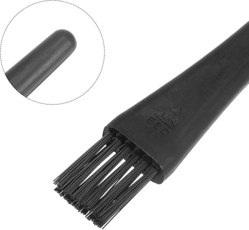 uxcell 2 Pcs Antistatic ESD Brush Portable Plastic Handle Nylon Lab Cleaning Brushes for Electronics Keyboard PCB BGA Repair Soldering, 18x14mm Br...