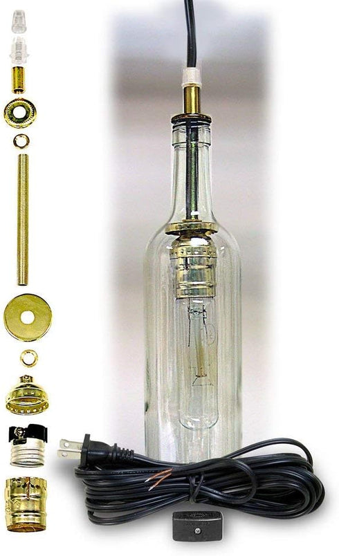 National Artcraft Wine Bottle Hanging Lamp Kit - Make a Light from Your Favorite Wine Bottle...