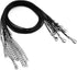 60Pcs Waxed Necklace Cord Bulk for Jewelry Making,Necklace Rope String with Clasp for DIY Bracelet Pendant,Black(18 Inches and Thickness 1.5mm), P...