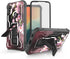 FITO for Samsung Galaxy A11 Case, Durable Shockproof Case for Samsung A11 Phone with Screen Protector, Built-in Kickstand, Unique Pattern Design (...
