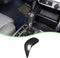 ABS Carbon Fiber Grain Gear Shift Knob Cover Head Trim Cover Interior Moulding Decoration Sticker Accessories for Toyota Alphard 2011-2014 for Toy...