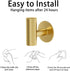 Adhesive Hooks for Bathroom, 4 Packs of Towel Hooks, Wall Mount Towel Holder, Matte Wall Robe Hook, Stainless Steel Heavy Duty Door Hanger Towel H...