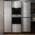 LaCheery 24x160in Silver Stainless Steel Backsplash Contact Paper Metal Texture Interior Vinyl Film Waterproof Countertop Self Adhesive Laminate S...