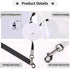 Retractable Dog Leash for Small and Medium Dogs up to 22lbs with 9.8ft Strong Nylon Tape, Hands Free, Portable and Lightweight Leash with Wrist St...