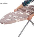 Ironing Board Cover and Pad Standard Size 15" x 54",3 Pairs of Hook and Loop Fastener Straps,Elastic Edges,Cotton Iron Board Cover with Scorch Res...