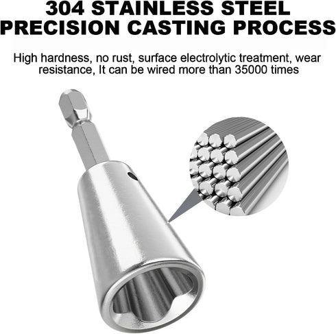 Wire Twister Tool for Drill, Drill Wire Twister, Wire Twister Wire Connector Wire Twisting Tool, Wire Nut Twister for Electrical Power Drill (4)...