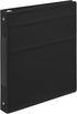 Carstens 1-Inch Heavy Duty 3-Ring Binder - Side Opening, Black, Durable Plastic, Precision No-Gap Rings, Waterproof Cover, No Pockets, Holds 125 U...
