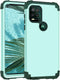 Case for Moto G Stylus 5G, 3 in 1 Hard PC Silicone Bumper Heavy Duty Shockproof Antiscratch Protective Case, Green...