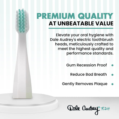 Ayurvedic Quick Sonic Toothbrush Head Replacement for Adults | DailyClean Toothbrush | (2 Count)...