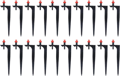 Irrigation Dripper, 20Pcs/Bag with Ground Insert Fruit Tree Drip Irrigation Emitters for Gardening,Drip Emitters Garden Irrigation Drippers Drip I...