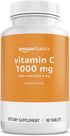 Amazon Basics Vitamin C 1000 mg with Rose Hips 5mg, 90 tablets (1 per serving), Gluten Free...