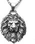 JWM Men's Punk Pendant Necklace Jewelry for Men Women with 23.6'' Stainless Steel Square Pearl Chain...