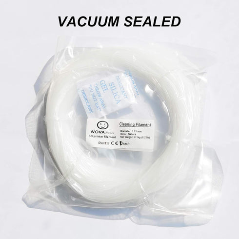 3D Printer Cleaning Filament 1.75mm?100g (0.22lbs)?Dimensional Accuracy +/- 0.05mm?Natural Color?Fit Most FDM Printer...
