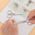 Round Tip Sewing Scissors: Small Safety Sharp Tiny Fabric Scissors, 4.75 Inches Silver Stainless Steel Shears for Cutting Yarn Thread Embroidery k...