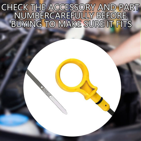 Engine Oil Dipstick, Oil Level Indicator for Car, Dip Stick for Checking Oil Fluid, Replacement OEM# CJ5Z-6750-A, Compatible with Many Vehicle Mod...