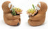 Succulent Planter Pot Animal Pot, Cactus Plant Pot Cute Sloth Design with Drainage Hole, Small Resin Flower Pot for Indoor Outdoor Decor...