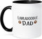 3dRose Labradoodle Dog Dad Mug, 11 oz, Black...