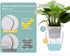 Self Watering Planter , FENGZHITAO African Violet Pots, Clear Plastic Automatic-Watering Planter Flower Pot Square Plant Pot for All House Plants,...