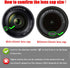 55mm Snap-On Lens Cap for Sony E f/3.5-5.6 18-135 OSS Lens for Sony Alpha a6600 a6400, Fire-Rock Lens Cover for Sony FE 28-70mm f/3.5-5.6 OSS Lens...