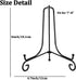 2pcs Pack Plate Stands for Display, 4 Inch Plate Holder Display Stand, Metal Frame Holder Stands for Book, Pictures, Photo Easel, Tabletop Art...