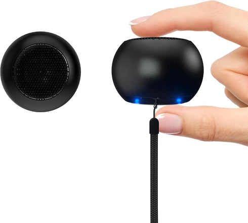 2Pack Portable Mini Speaker, Bluetooth Tiny Speaker,Wireless Micro Speaker for Phone/PC/Tablet, Rechargeable Battery, Built-in Microphone, Cute Mi...
