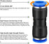 WAFJAMF Straight Push to Connect Fitting,12mm Tube OD Quick Release Pneumatic Connectors, Air Line Hose Pipe Fittings Kit Connector PU-12(10 Pcs)...