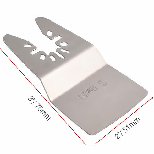 Ettonsun 15 Pieces Oscillating Tool Scraper Blades, 2 Inch Rigid Scraper Floor Scraper Blades Grout Scraper Tool Paint removal blade...