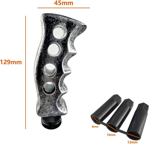Lunsom Car Grip Shift Knob, Gear Shift Lever Knob Shifter Car Shifting Transmission Shifter Stick Head Fit Most Manual Vehicle (Gray)...