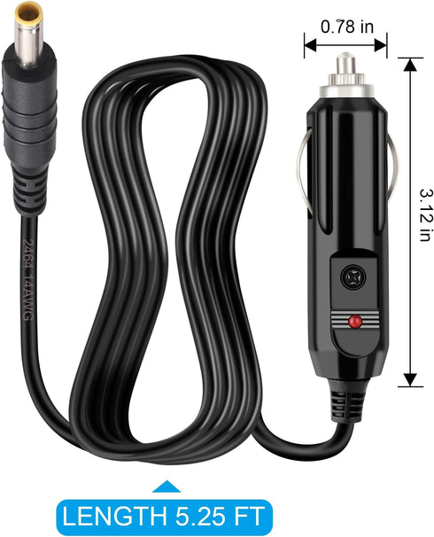 DC7909 7.9 x 5.5mm in Car 1.3 Square Meter Charging Power Cord is Compatible with 12V in Car DVR Cable, Laptop, Bluetooth Speaker, Bluetti EB70 EB...
