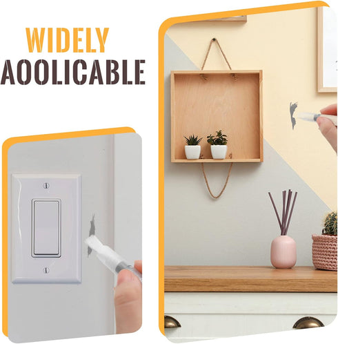 26 Pcs Touch Up Paint Pen Refillable Wall Repair Kit Fillable Paint Brush Pens for Interior Paint Touch Ups to Drywall, Cabinets Store Furniture H...