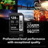 Lexar 128GB Professional Silver SDXC Memory Card, UHS-I, C10, U3, V30, 4K Video, Up to 205/140 MB/s Read/Write, for Professional Photographer, Vid...