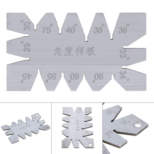 Cutting Angle Gage Template Metalworking Screw Thread Gauge Lathes Measuring Tool Stainless Steel...