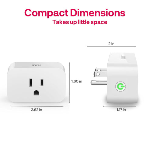Innr Zigbee Smart Plug, Smart Outlet, Works with Philips Hue*, Google Home, and SmartThings, Smart Plugs That Work with Alexa, 1-Pack......