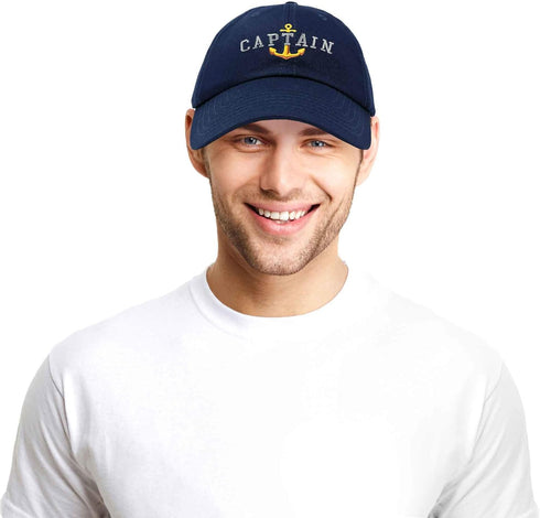 Matching Captain and First Mate Hat Set Embroidered Ball Cap...