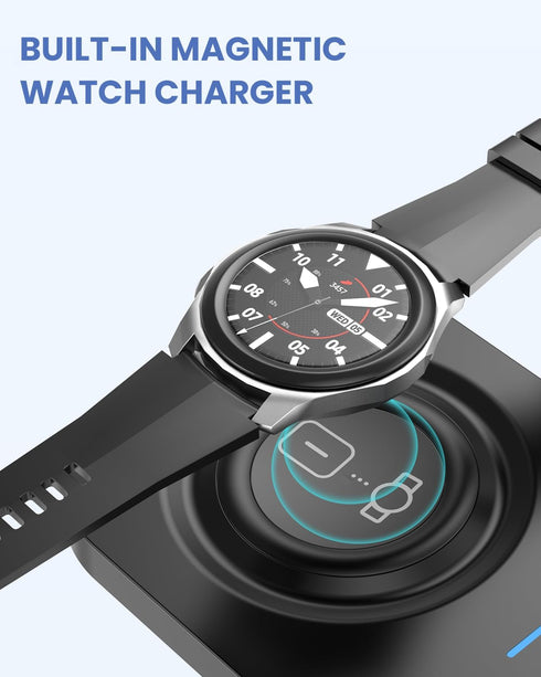 Wireless Charging Pad, 2 in 1 Wireless Charger for Samsung Galaxy S23/S22/S21/S20/S10/Note20/10, Galaxy Watch 5/4/3/, Active 2/1, Galaxy Buds 2/+/...