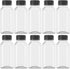 10 Pcs 8 Oz Plastic Juice Bottles Empty Clear Containers with Tamper Proof Lids for Juice, Milk and Other Beverage...