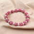 PandaHall 100pcs Pink Rhinestone Beads - 10mm Pink Clay Polymer Crystal Disco Ball Round Diamond Clay Beads for Necklace & Bracelet DIY Crafts...