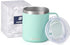 SUNWILL Insulated Coffee Mug with Lid, Travel Tumbler with Handle, 14 oz Stainless Steel Cup for Camping, Office, Home, Powder Coated Mint...