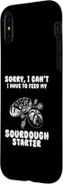 iPhone X/XS Funny Sourdough Feed My Starter Bread Baker Quote Saying Case...