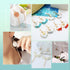 1 Box 60Pcs 6 Styles Round Beading Hoop Earrings Beaded Earring Making Hoops Gold Silver Brass Hoop Earring Findings for Jewelry Making Supplies D...
